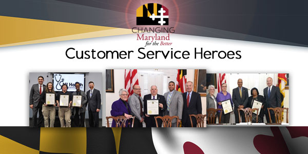 Customer Service Heros - Images of employees being rewarded for great customer service