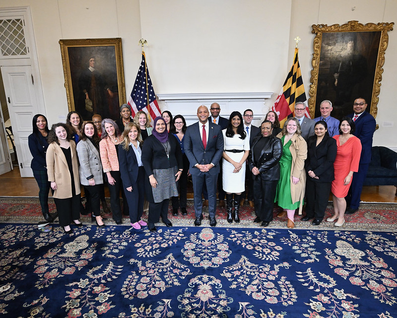 Governor Moore holds a Town Hall on the State Plan by Joe Andrucyk at Governor's Reception Room, 100 State Circle, Annapolis MD 21401